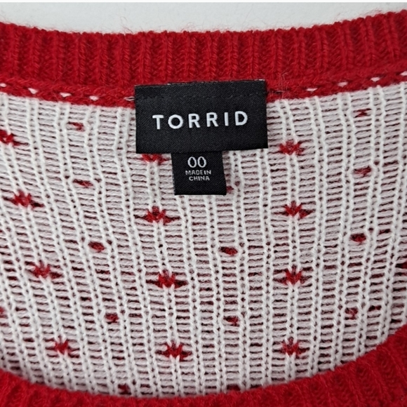 Like New! Torrid Reindeer Holiday Sweater   Sz 00 - Picture 3 of 6
